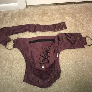 Maroon utility belt